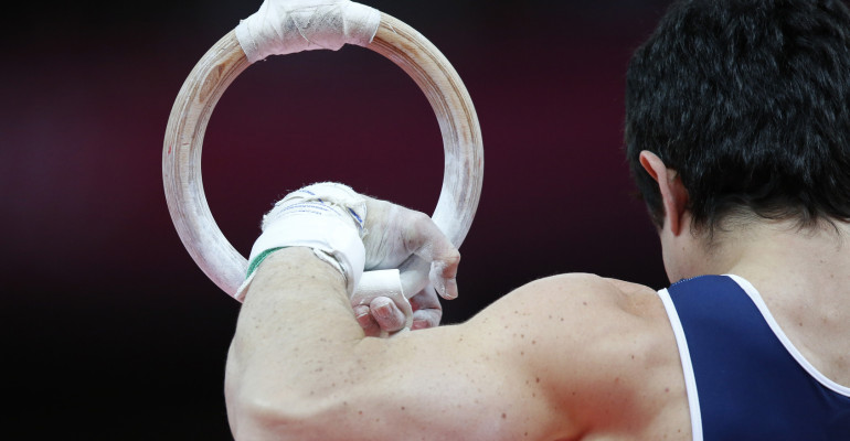 Zugstemme an den Ringen